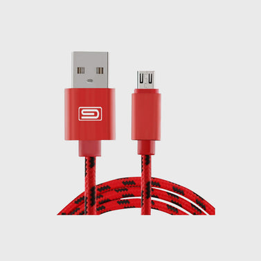 Android 1.5M MFI Metal Braided USB Cable Red