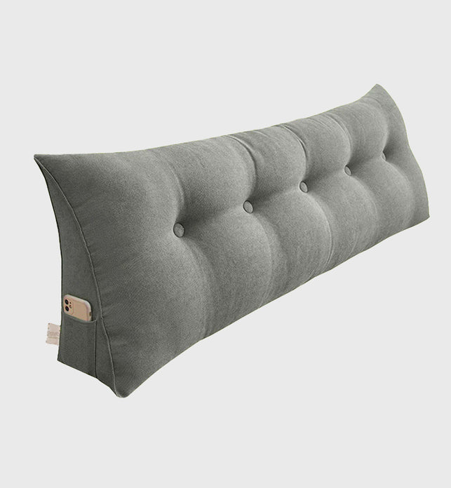 SOGA 180cm Grey Wedge Bed Cushion