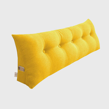 SOGA 120cm Yellow Triangular Wedge Bed Pillow Headboard Backrest