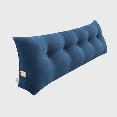 SOGA 150cm Blue Wedge Bed Cushion