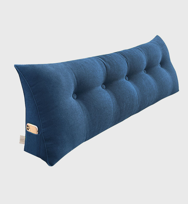 SOGA 150cm Blue Wedge Bed Cushion