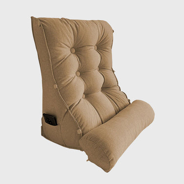 45cm Khaki Wedge Lumbar Pillow