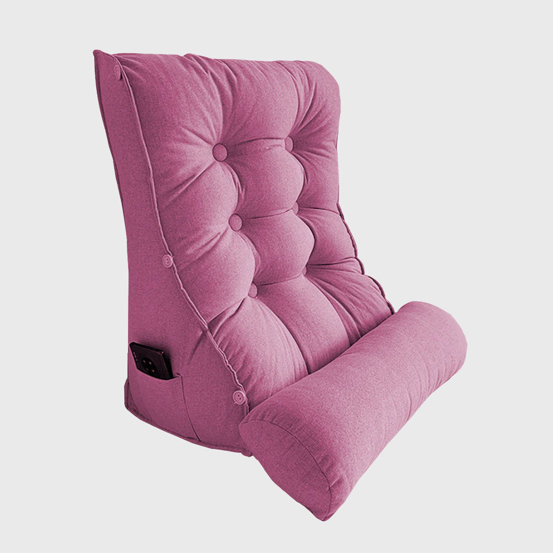 45cm Magenta Wedge Lumbar Pillow