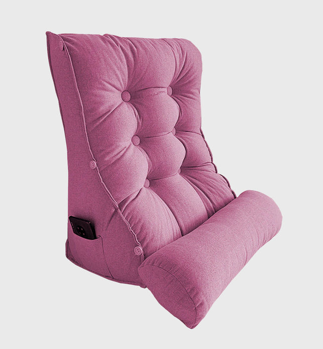 45cm Magenta Wedge Lumbar Pillow