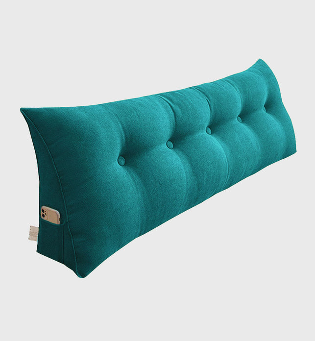 SOGA 100cm Blue Green Wedge Bed Cushion