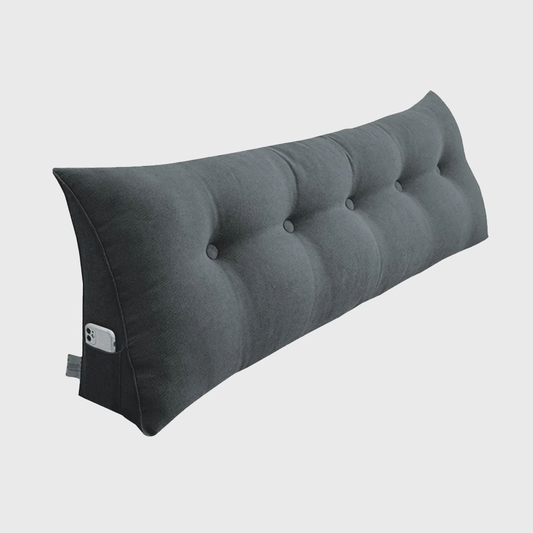 Soga 100cm Dark Grey Triangular Wedge Bed Pillow Headboard  Home Decor