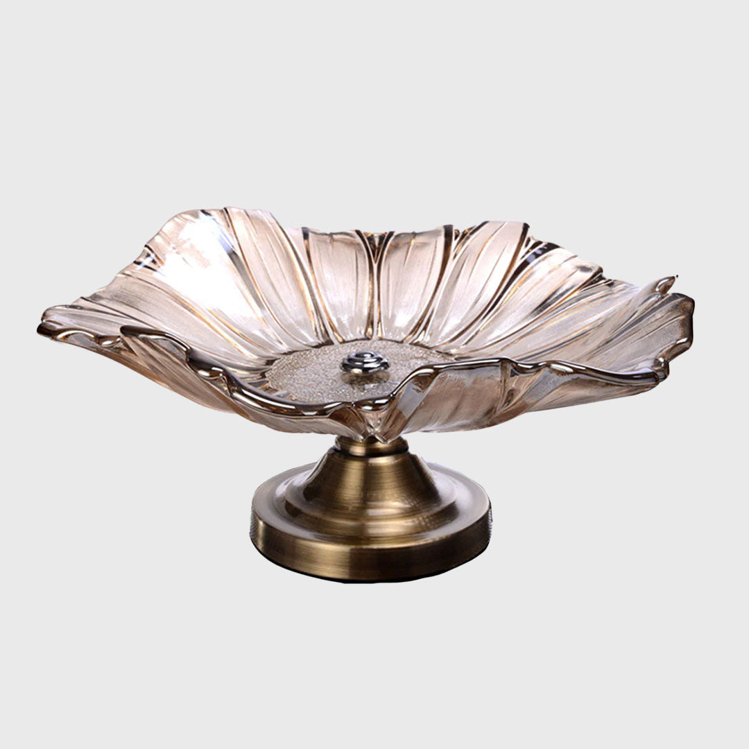 Tulip Crystal Glass Fruit Holder
