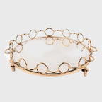 33cm Round Vanity Tray Organiser with Handles