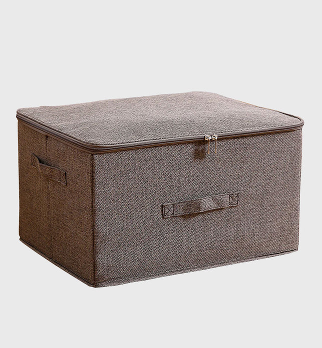 Coffee Large Double Zipper Storage Box