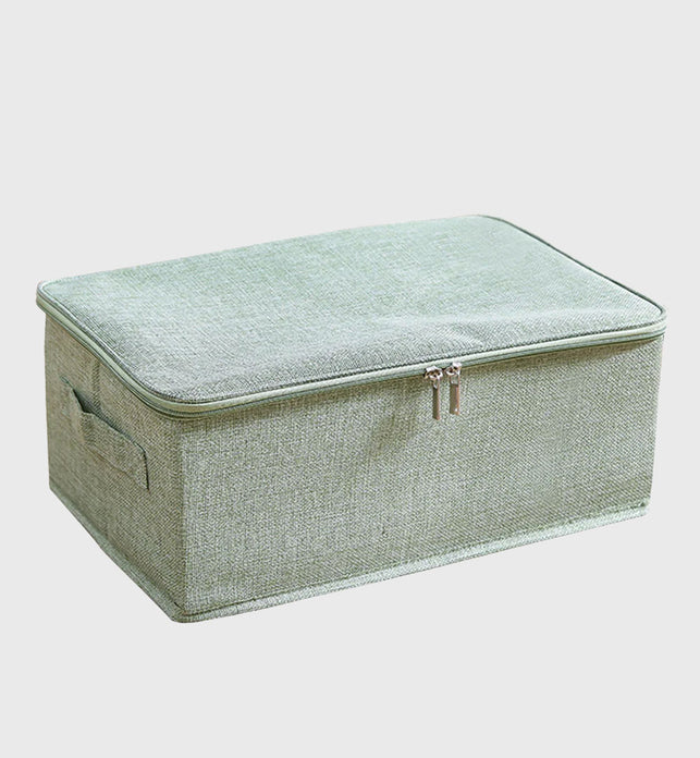 Green Small Double Zipper Storage Box