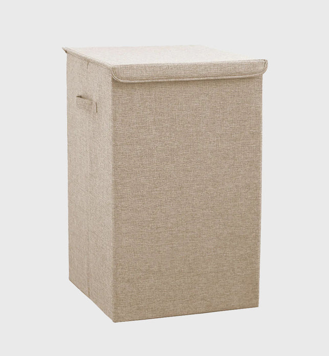 Beige Large Laundry Hamper Storage Box