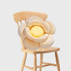 Beige Double Flower Shape Cushion