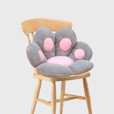 70cm Grey Paw Shape Cushion