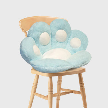 70cm Mint Blue Paw Shape Cushion