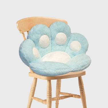 80cm Mint Blue Paw Shape Cushion