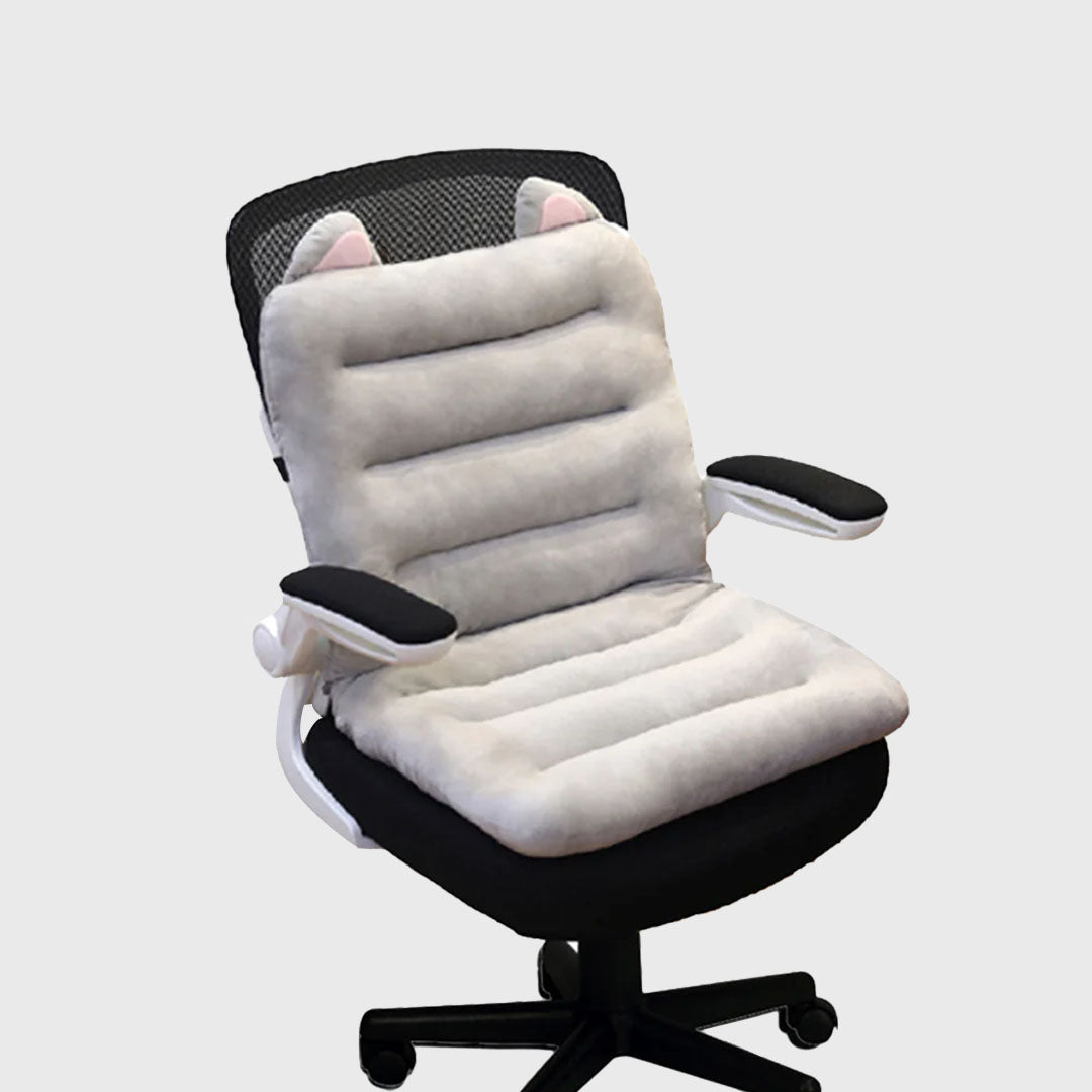 Grey Siamese Cushion with Cat Ears