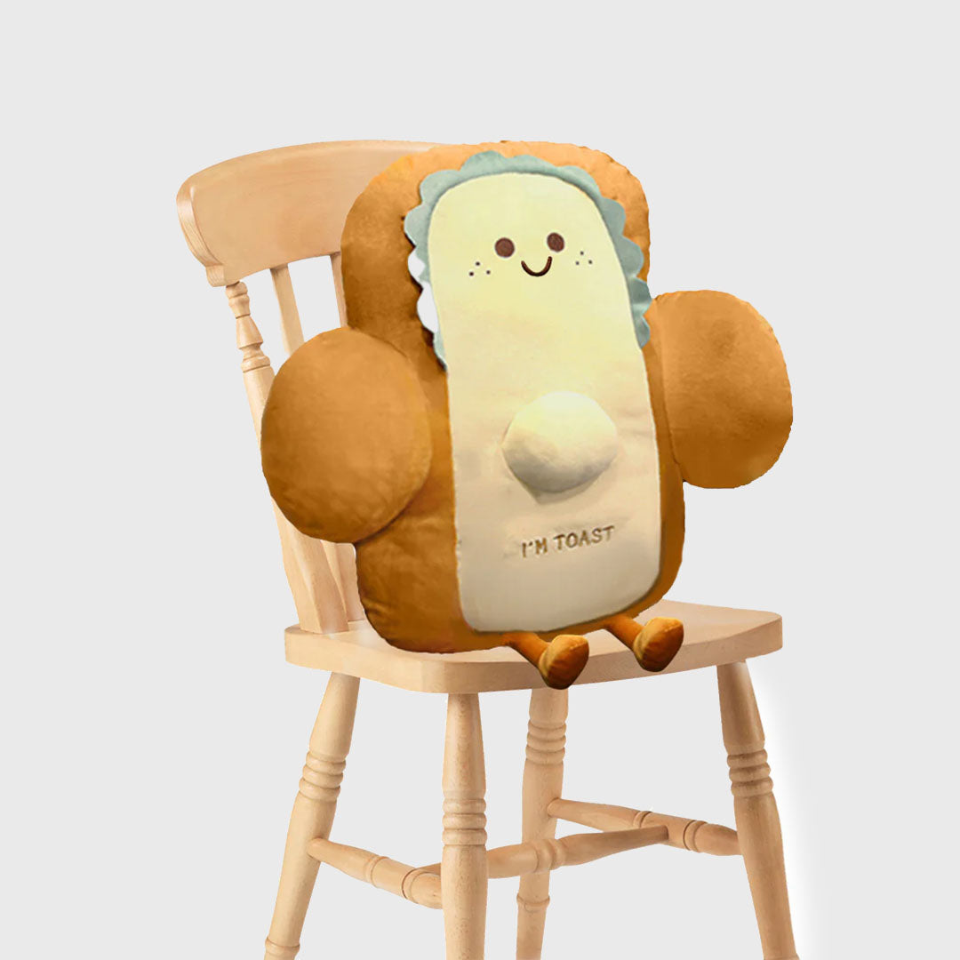48cm Smiley Face Toast Bread Cushion