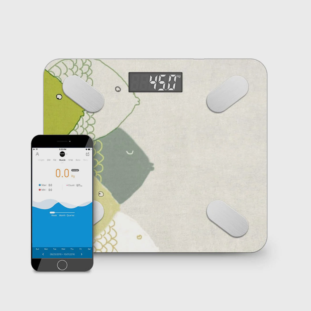 Wireless Bluetooth Digital Body Fat Scale Fish