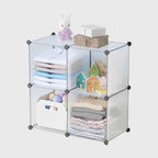 4-Cube Transparent Shelf Box