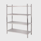 4 Tier Stainless Steel Display Shelf 150CM