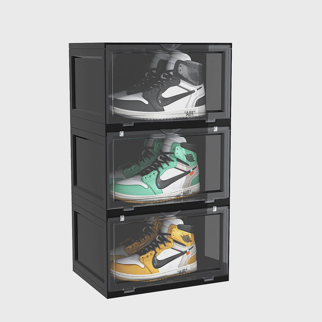 3 Tier Black Shoe Organiser