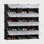 8 Tier 3 Column Shoe Rack Organizer