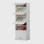 7 Tier White Shoe Rack Organizer