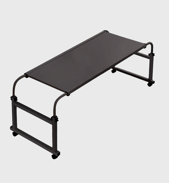 SOGA 120x45cm Black Cross Bed Movable Desk Table w/ Adjustable Length & Height