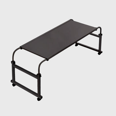 120x45cm Black Cross Bed Movable Desk Table w/ Adjustable Length & Height