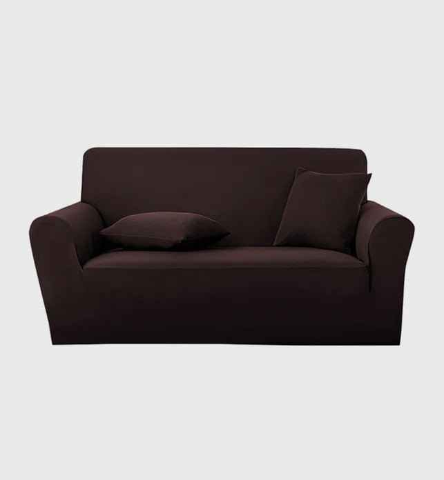 High Stretch 2-Seater Coffee Sofa Slipcover