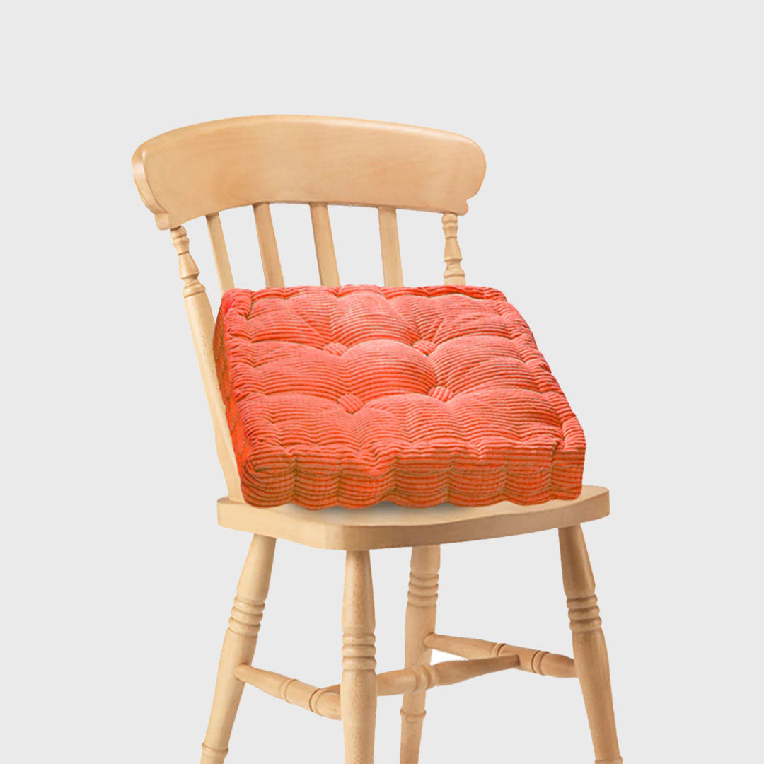 Orange Plush Square Cushion