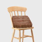 Coffee Plush Square Cushion