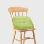 Green Plush Square Cushion