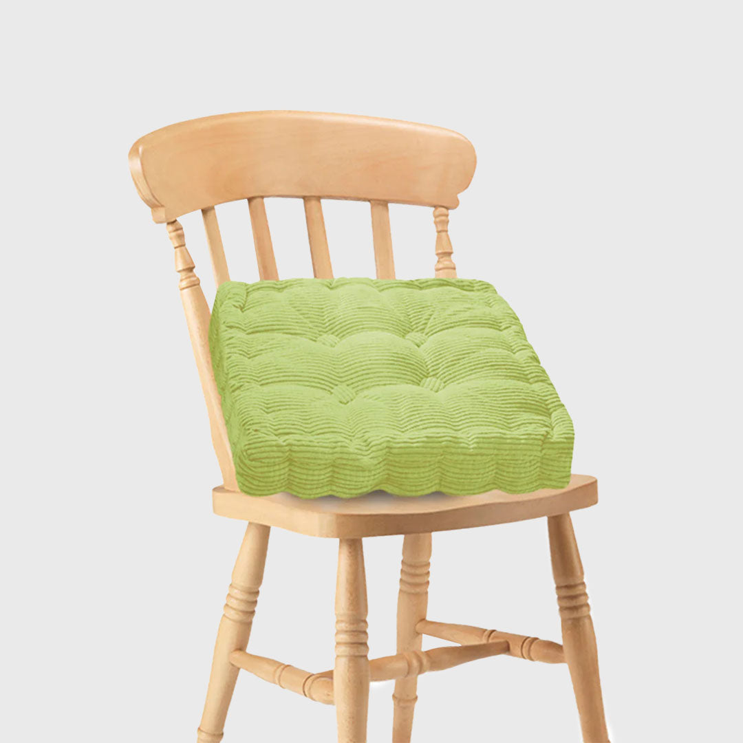 Green Plush Square Cushion