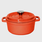 Cast Iron Porcelain Casserole 5L Orange 26cm