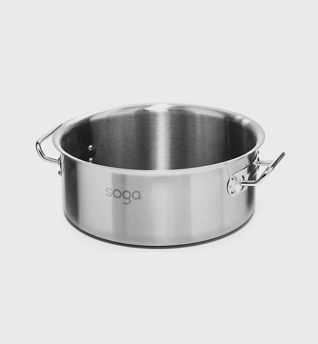 23L Top Grade 18/10 Stainless Steel Stockpot No Lid