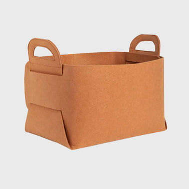 Medium Coffee Felt Storage Box