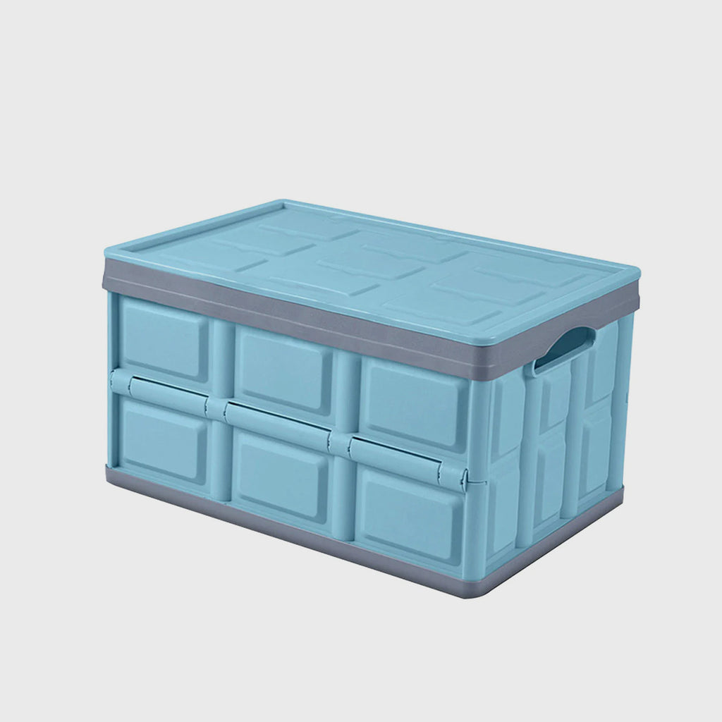 56L Collapsible Car Trunk Storage Box Blue