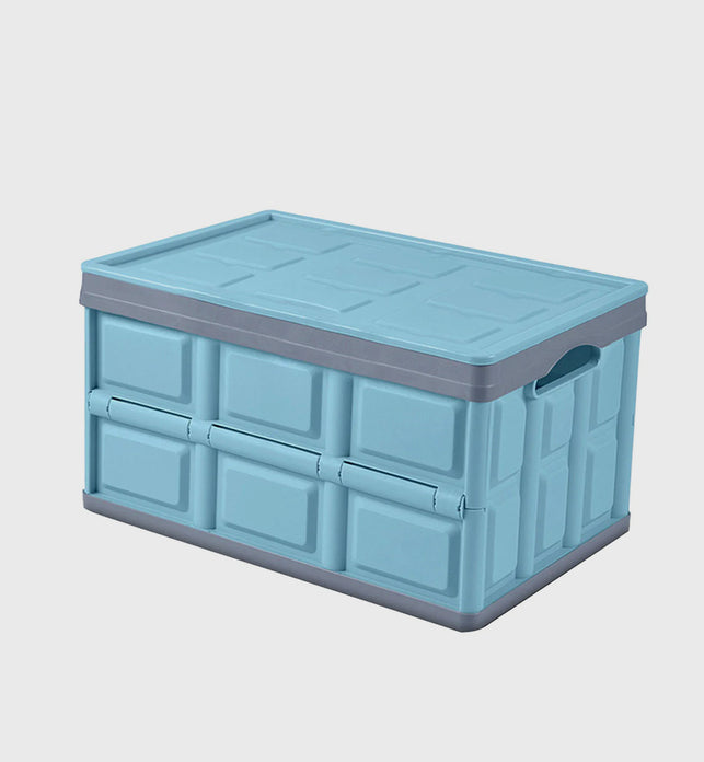 56L Collapsible Car Trunk Storage Box Blue