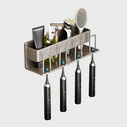 27cm Wall-Mounted Bathroom Storage Shelf Rack