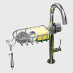 Silver Single Kitchen Sink Faucet Organiser