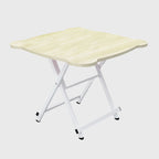 White Minimalist Cat Ear Foldable Portable Table