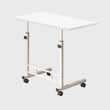 SOGA 40x80cm White Bedside Table Movable Bedroom Desk Student Computer Table