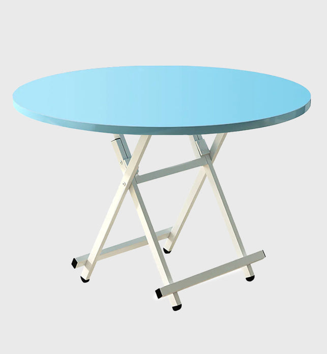 Blue Round Dining Table