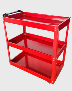 3 Tier Tool Storage Cart Red