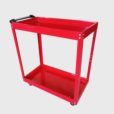 2 Tier Tool Storage Cart Red