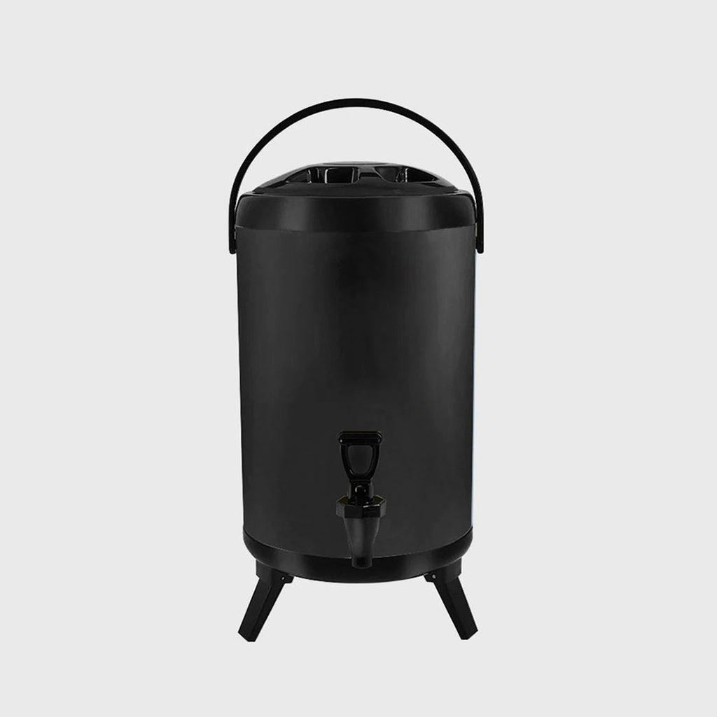 10L Stainless Steel Milk Tea Barrel with Faucet Black