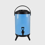 14L Stainless Steel Milk Tea Barrel with Faucet Blue