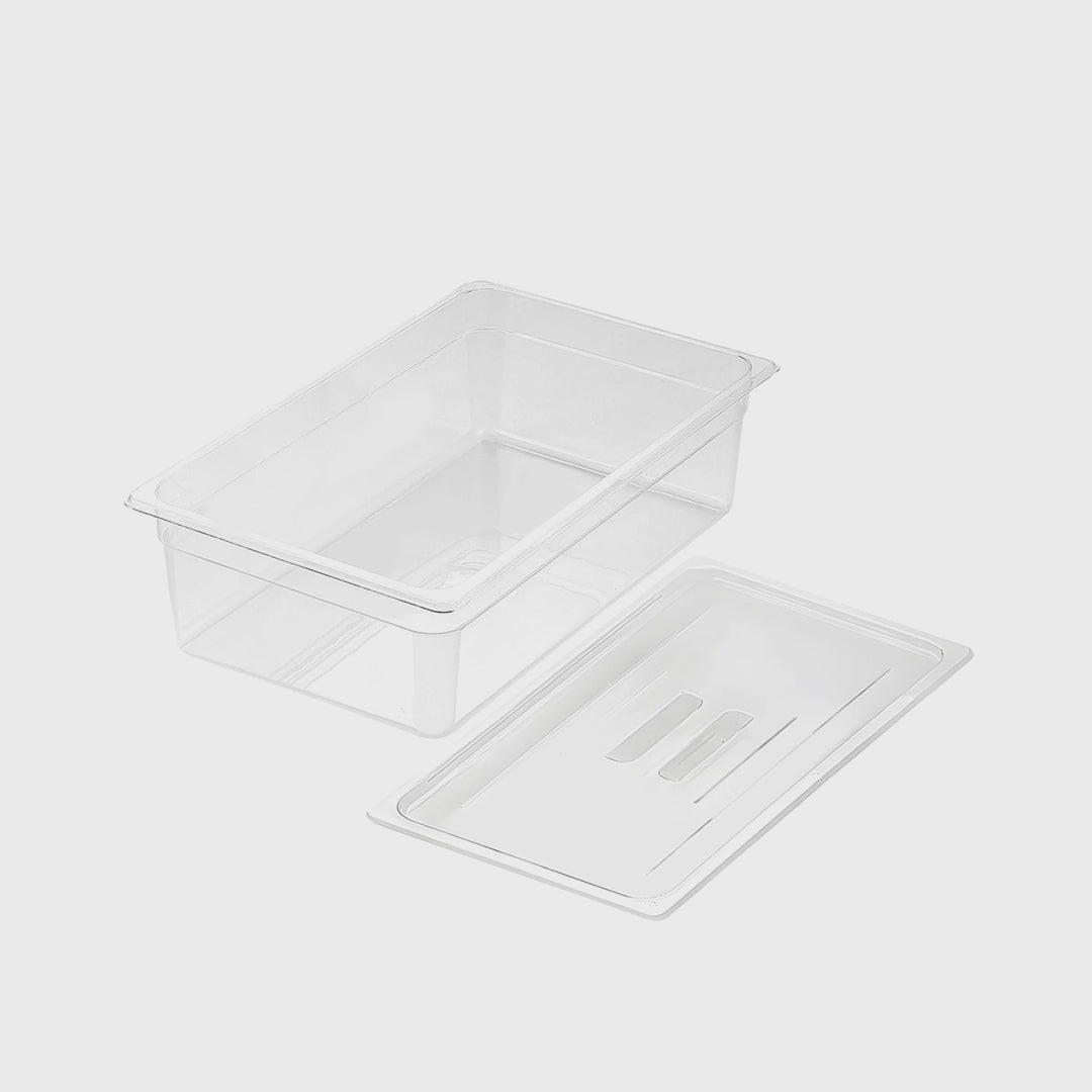 150mm Clear GN Pan 1/1 Food Tray with Lid