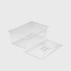 200mm Clear GN Pan 1/1 Food Tray with Lid